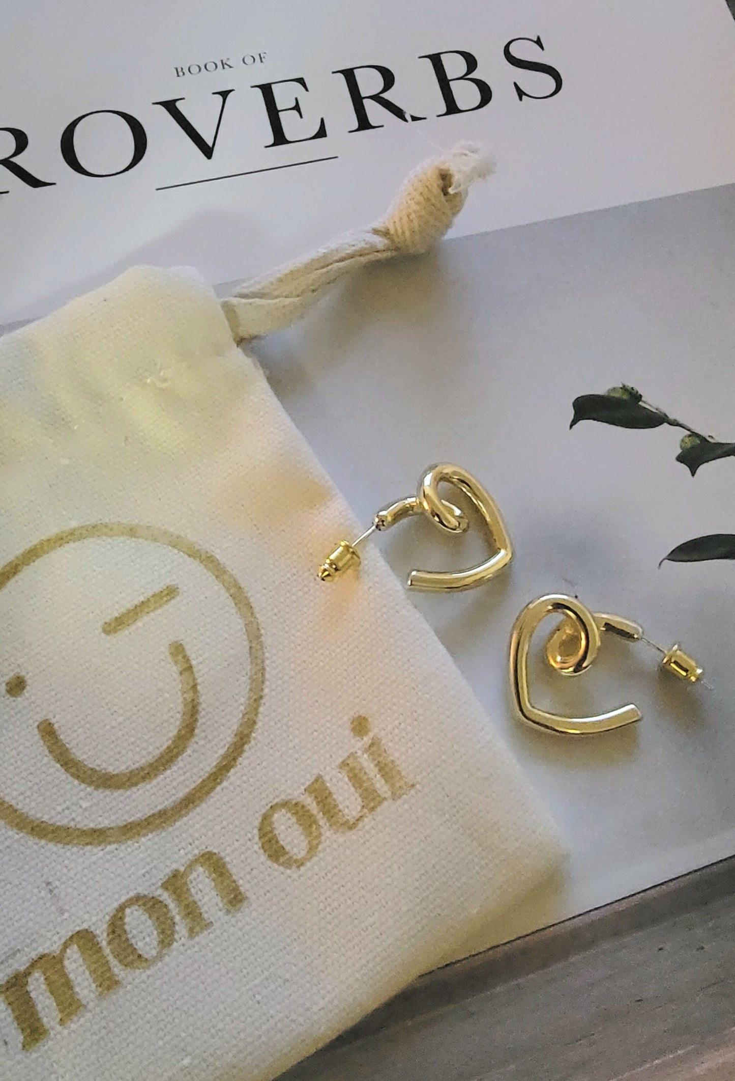 Golden Heart Earring