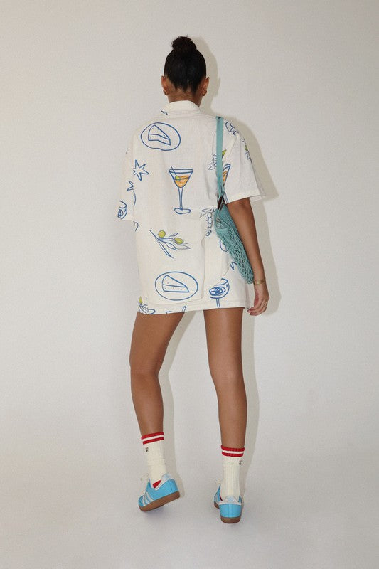 Wine Love Button Down