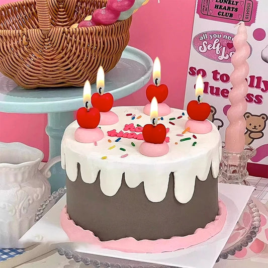 Cherry Candles (5 pcs)