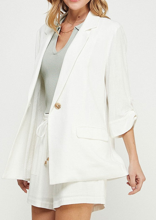 Breezy Linen Blazer