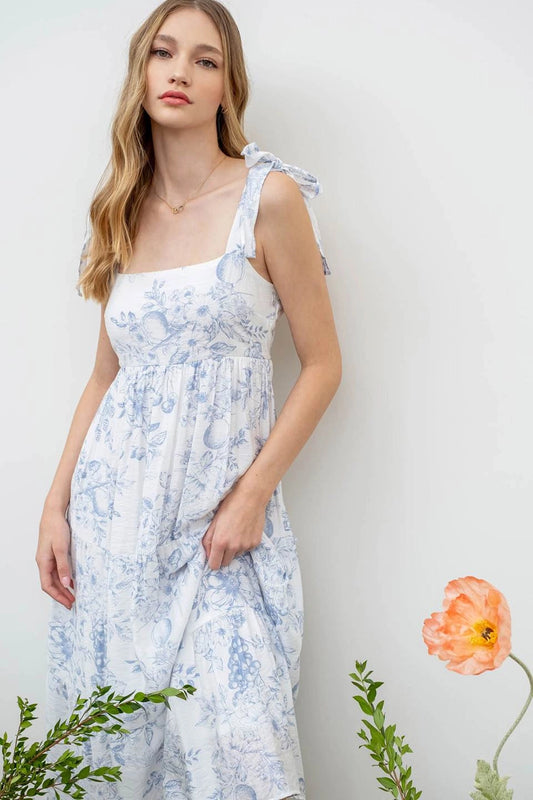 South of France Midi Dress