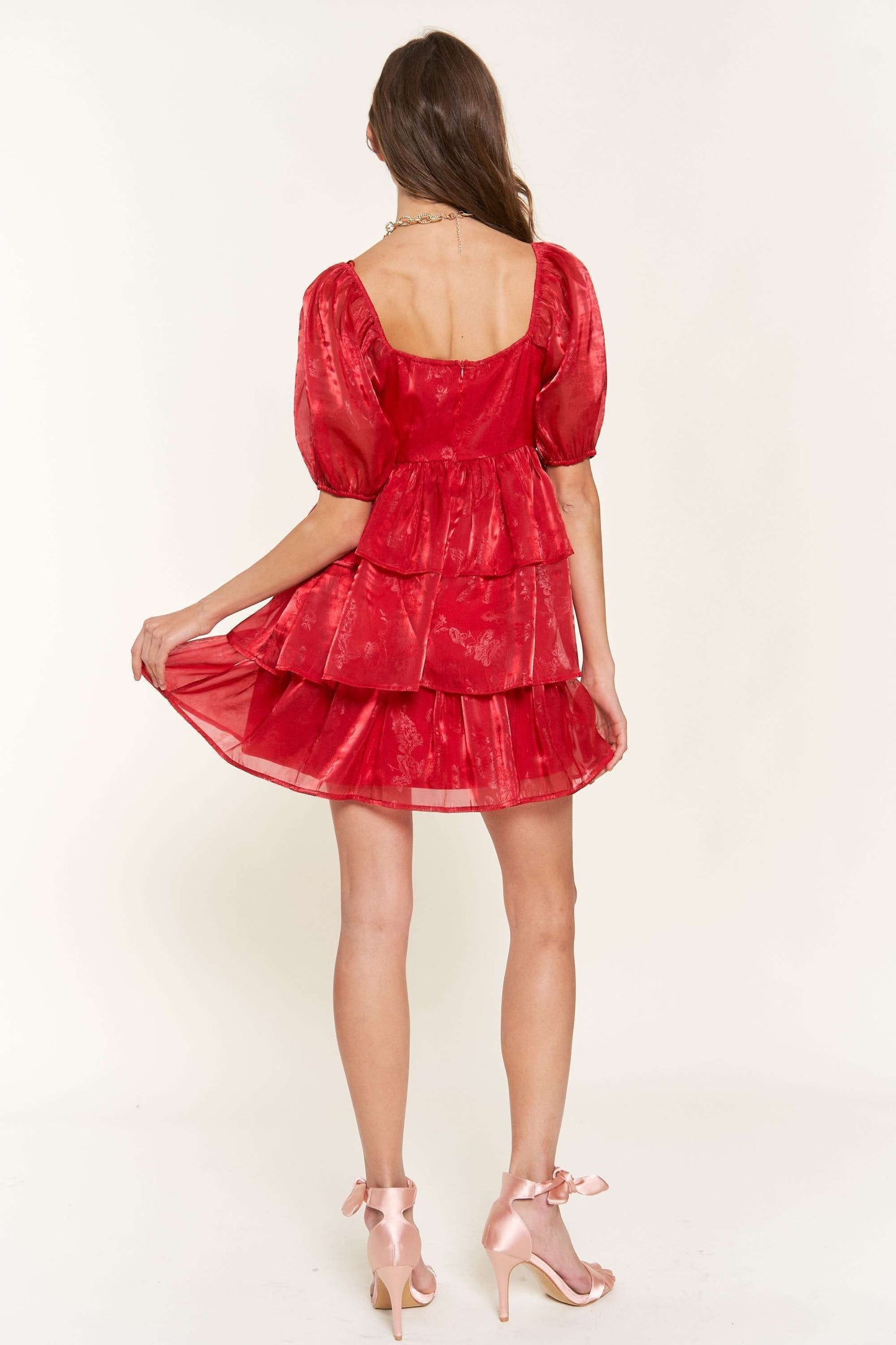 Shimmer Organza Mini Dress