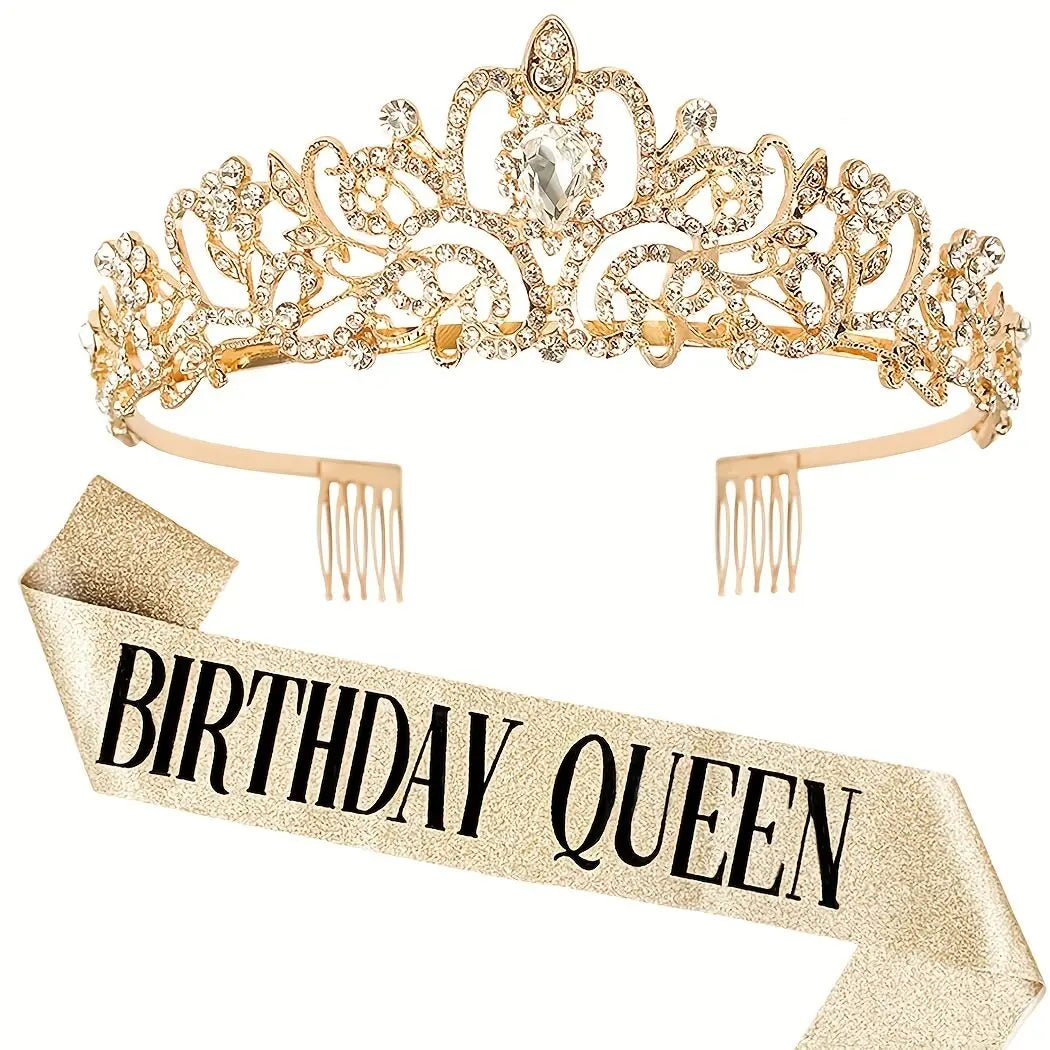 Birthday Queen Tiara & Sash