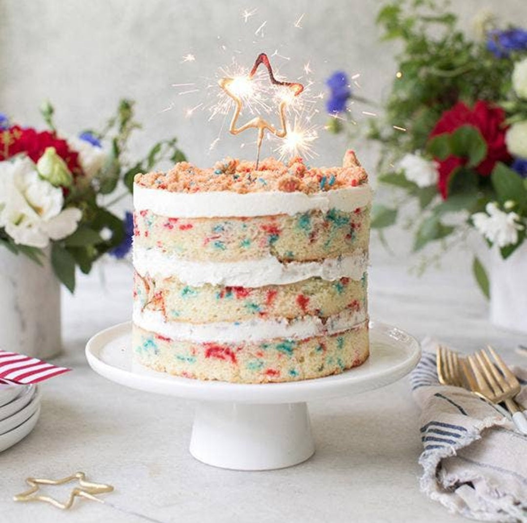 Happy Birthday Big Golden Star Sparkler