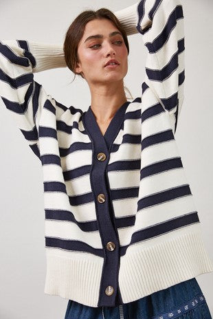 Emma Striped Cardigan